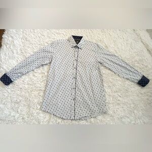 NWOT Guide London Long Sleeve Button Down Collared Shirt. Size L Stretch Fabric